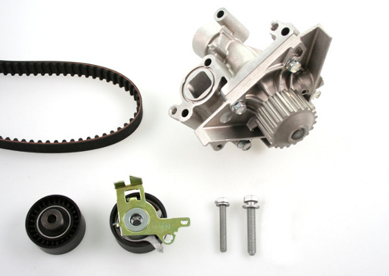 Set distributie potrivit CITROEN C4, C4 I, C4 PICASSO I, C5 I, C5 II, C5 II/KOMBI, C8, EVASION, JUMPY I, XSARA, XSARA PICASSO 1.8/2.0/2.2 dupa 1999 (curea + intinzator + pompa apa) [2]