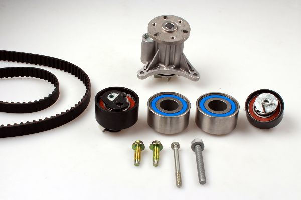 Set distributie potrivit CITROEN C5 III, C6; PEUGEOT 407, 607 2.7D dupa 2004 (curea + intinzator + pompa apa) [2]