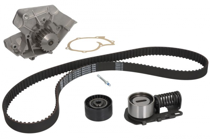 Set distributie (curea + intinzator + Pompa apa) potrivit CITROEN EVASION, XANTIA, XM; FIAT ULYSSE; LANCIA ZETA; PEUGEOT 406, 605, 806 1.8 2.0 2.1D 05.89-10.04