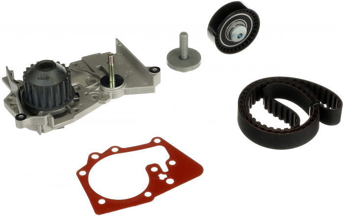 Set distributie (curea + intinzator + Pompa apa) potrivit DACIA DOKKER, DOKKER EXPRESS MINIVAN, LODGY, LOGAN, LOGAN EXPRESS, LOGAN II, LOGAN MCV, SANDERO, SANDERO II 1.4-1.6LPG 09.98-