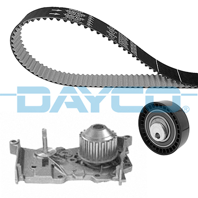 Set distributie (curea + intinzator + Pompa apa) potrivit DACIA DOKKER, DOKKER EXPRESS MINIVAN, LODGY, LOGAN, LOGAN EXPRESS, LOGAN II, LOGAN MCV, SANDERO, SANDERO II 1.4-1.6LPG 09.98-