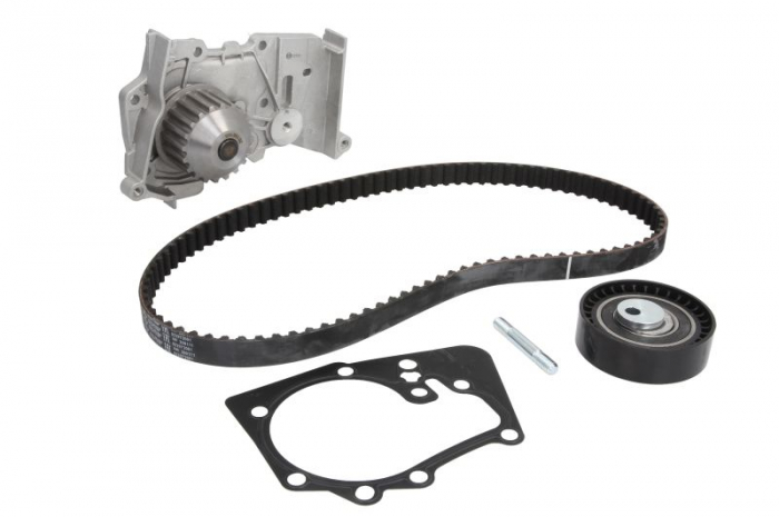 Set distributie (curea + intinzator + Pompa apa) potrivit DACIA DOKKER, DOKKER EXPRESS MINIVAN, LODGY, LOGAN, LOGAN EXPRESS, LOGAN II, LOGAN MCV, SANDERO, SANDERO II 1.4-1.6LPG 09.04-