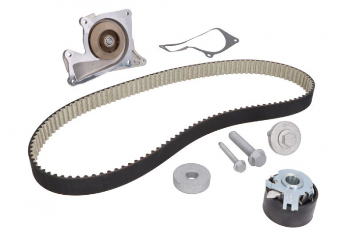 Set distributie potrivit DACIA DUSTER, DUSTER/SUV, LODGY, LOGAN, LOGAN EXPRESS, LOGAN MCV, SANDERO; NISSAN CUBE, JUKE, NOTE, NV200 1.5/1.5D dupa 2005 (curea + intinzator + Pompa apa) [2]