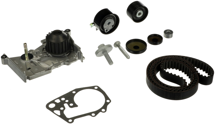 Set distributie potrivit DACIA DUSTER, DUSTER/SUV, LOGAN, LOGAN II, LOGAN MCV, SANDERO; LADA LARGUS; NISSAN KUBISTAR, TERRANO 1.4-1.6LPG dupa 1997 (curea + intinzator + pompa apa) [2]