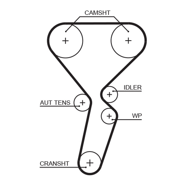 Set distributie (curea + intinzator + Pompa apa) potrivit DACIA DUSTER, DUSTER/SUV, LOGAN, LOGAN MCV, SANDERO; LADA LARGUS; NISSAN KUBISTAR; RENAULT CLIO II, CLIO III 1.4-1.6LPG 11.97- [2]