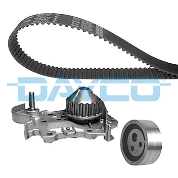 Set distributie (curea + intinzator + Pompa apa) potrivit DACIA LOGAN, LOGAN EXPRESS, LOGAN MCV, SANDERO; RENAULT CLIO II, KANGOO, KANGOO EXPRESS, KANGOO II, LOGAN I 1.4-1.6LPG 01.96-