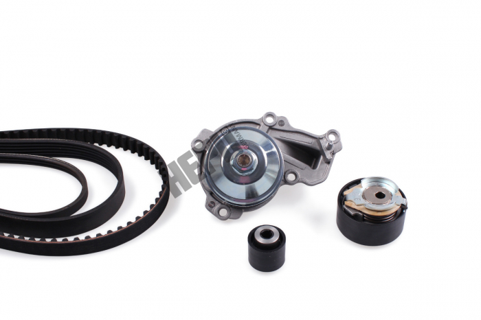 Set distributie (curea + intinzator + Pompa apa) potrivit DS DS 3; CITROEN C1 II, C3   C3 ORIGIN III, C3 AIRCROSS II, C3 II, C4 CACTUS, C-ELYSEE, DS3; OPEL CORSA F 1.0 1.2 1.2LPG 03.12-
