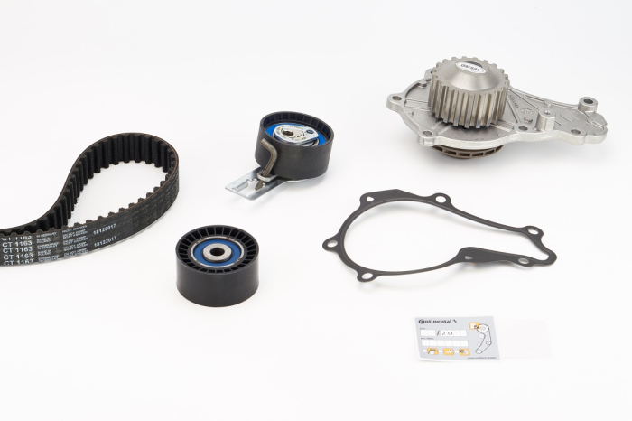 Set distributie potrivit DS DS 3; CITROEN C3 II, C3 II/HATCHBACK, DS3; FORD FIESTA V, FIESTA VI, KUGA II; MAZDA 2; PEUGEOT 2008 I, 206+ 1.4D/1.5 dupa 2001 (curea + intinzator + pompa apa) [2]