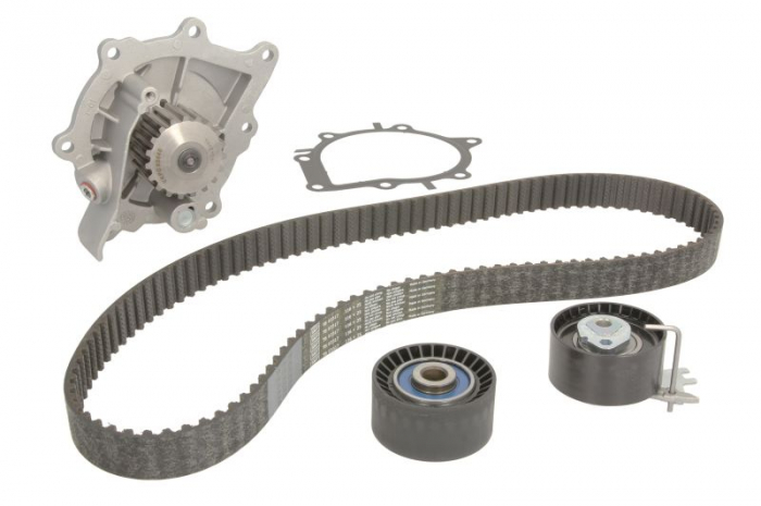 Set distributie (curea + intinzator + Pompa apa) potrivit DS DS 4, DS 5, DS 7; CITROEN C4 GRAND PICASSO II, C4 II, C4 PICASSO II, C4 SPACETOURER, C5 AIRCROSS, C5 III 1.5-Electric 04.09-