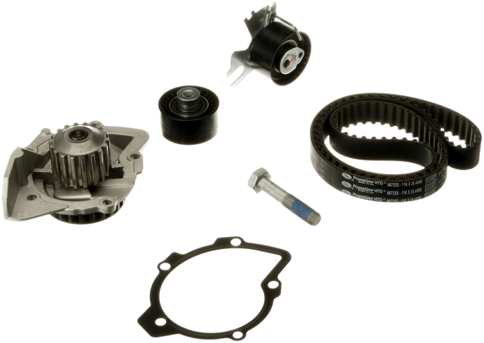 Set distributie potrivit DS DS 5; CITROEN C4 GRAND PICASSO I, C4 II, C4 PICASSO I, C5 III, C8, DS4, DS5, JUMPY II; FIAT SCUDO 1.8/2.0D/2.0DH dupa 2002 (curea + intinzator + pompa apa) [2]