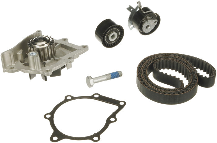 Set distributie potrivit DS DS 7; CITROEN C5 II, C5 III, C6, C8, C-CROSSER, C-CROSSER ENTERPRISE; FIAT ULYSSE; FORD GALAXY II 2.0D/2.2D dupa 2002 (curea + intinzator + pompa apa) [2]