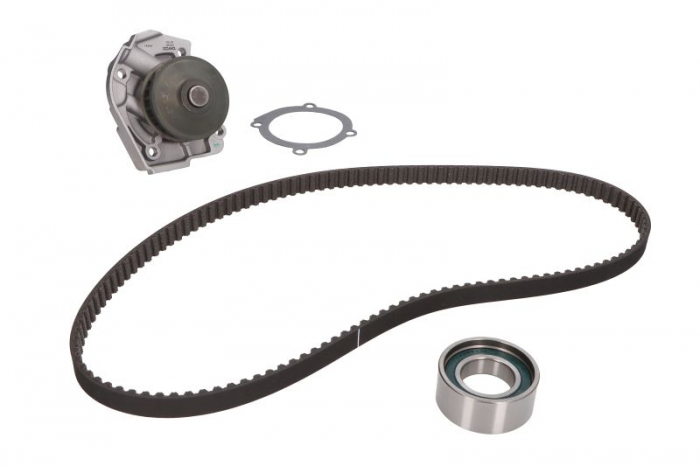 Set distributie (curea + intinzator + Pompa apa) potrivit FIAT DOBLO, DOBLO MINIVAN, FIORINO, FIORINO MINIVAN, GRANDE PUNTO, PALIO, PANDA, PANDA HATCHBACK, PUNTO 1.2-1.4CNG 09.93-