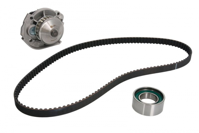 Set distributie (curea + intinzator + Pompa apa) potrivit FIAT DOBLO, DOBLO MINIVAN, FIORINO, FIORINO MINIVAN, GRANDE PUNTO, PALIO, PANDA, PANDA HATCHBACK, PUNTO 1.2-1.4CNG 09.93-