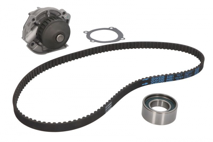 Set distributie (curea + intinzator + Pompa apa) potrivit FIAT PALIO, PANDA, PANDA HATCHBACK, PUNTO, SEICENTO   600, UNO; LANCIA Y 0.8-1.2 10.84-