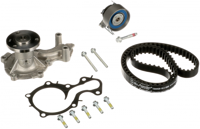 Set distributie (curea + intinzator + Pompa apa) potrivit FORD B-MAX, C-MAX II, FIESTA VI, FOCUS III, FOCUS III HATCHBACK, FOCUS III KOMBI, GRAND C-MAX, MONDEO V 1.0 02.12-