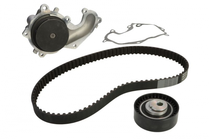 Set distributie (curea + intinzator + Pompa apa) potrivit FORD C-MAX, FIESTA IV, FIESTA HATCHBACK, FIESTA MINIVAN, FOCUS C-MAX, FOCUS I, FOCUS II, FOCUS I KOMBI 1.8D 08.98-06.15