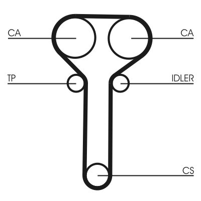 Set distributie potrivit FORD COUGAR, FOCUS I, FOCUS I/KOMBI, MONDEO II, TOURNEO CONNECT, TRANSIT CONNECT 1.6-2.0 1996-2013 (curea + intinzator + pompa apa) [2]