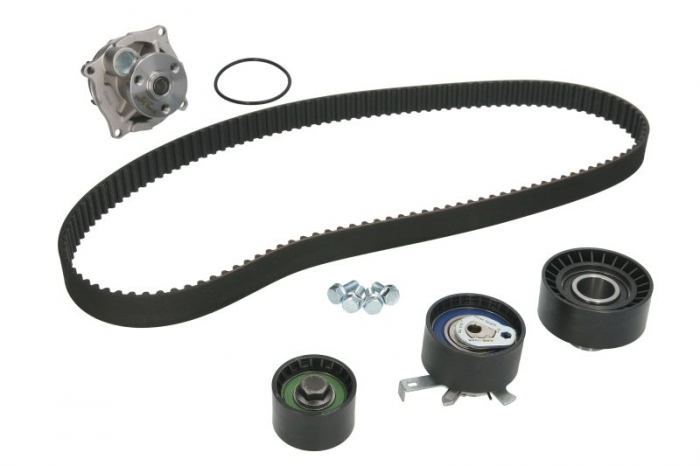 Set distributie (curea + intinzator + Pompa apa) potrivit FORD COUGAR, FOCUS I, FOCUS I KOMBI, MONDEO II, TOURNEO CONNECT, TRANSIT CONNECT 1.6-2.0 08.96-12.13