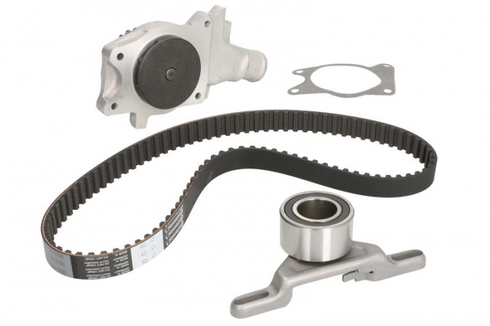 Set distributie (curea + intinzator + Pompa apa) potrivit FORD ESCORT V, ESCORT V EXPRESS, ESCORT VI, ESCORT VI KOMBI, FIESTA III, ORION III, SIERRA II 1.4 1.6 01.87-08.00