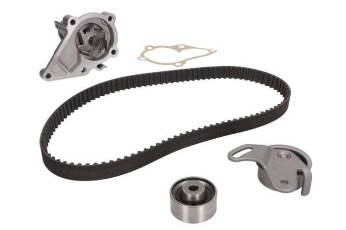 Set distributie potrivit HYUNDAI ACCENT, ACCENT I, ACCENT II, ACCENT III, COUPE I, COUPE II, ELANTRA III, GETZ, MATRIX; KIA CERATO I 1.3-1.6 1994-2011 (curea + intinzator + Pompa apa) [2]