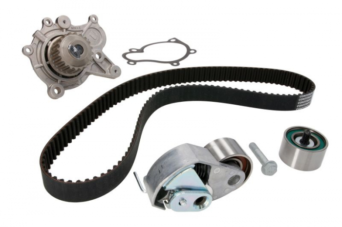 Set distributie (curea + intinzator + Pompa apa) potrivit HYUNDAI ACCENT II, ACCENT III, ELANTRA III, GETZ, HIGHWAY, MATRIX, SANTA FÉ I, TRAJET, TUCSON 1.5D/2.0D 03.01-12.15 [2]