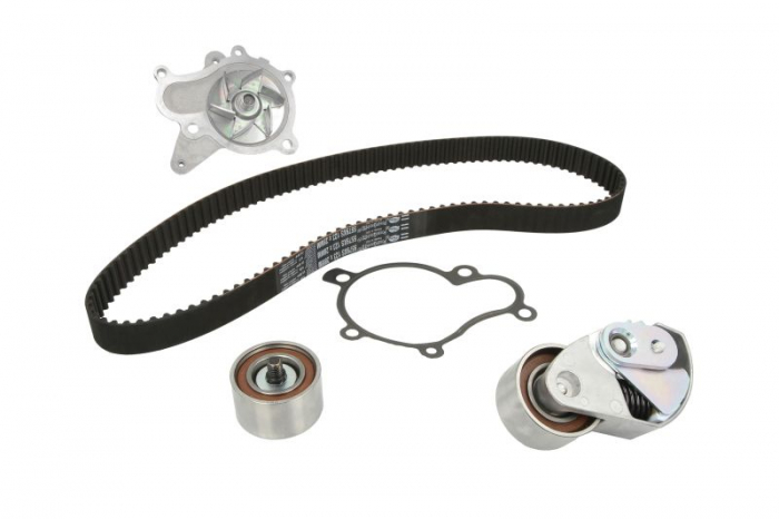 Set distributie (curea + intinzator + Pompa apa) potrivit HYUNDAI ACCENT III, ELANTRA III, GRANDEUR, I30, SANTA FÉ I, SANTA FÉ II, SANTA FÉ II/SUV, SONATA V, TRAJET 1.5D-2.2D 04.01-12.15 [2]