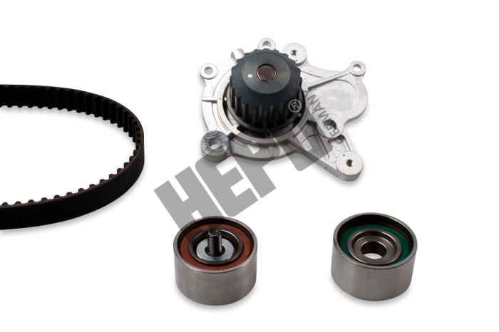 Set distributie (curea + intinzator + Pompa apa) potrivit HYUNDAI ELANTRA III, GRANDEUR, I30, SANTA FE I, SANTA FE II, SANTA FE II SUV, SONATA V, TRAJET, TUCSON 1.6D 2.0D 2.2D 04.01-12.15
