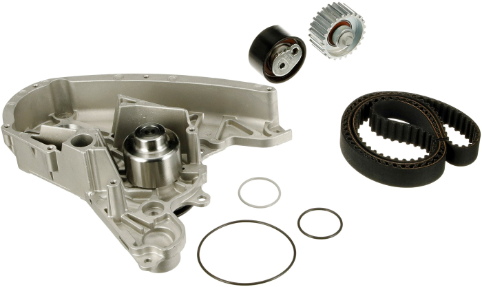 Set distributie potrivit IVECO DAILY III, DAILY IV, DAILY V, DAILY VI; FIAT DUCATO 2.3D/3.0D dupa 2001 (curea + intinzator + pompa apa) [2]
