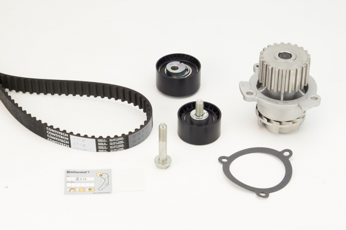 Set distributie (curea + intinzator + Pompa apa) potrivit LADA 110, 111, 112, KALINA, KALINA II, PRIORA, VESTA 1.4-1.8 01.95-