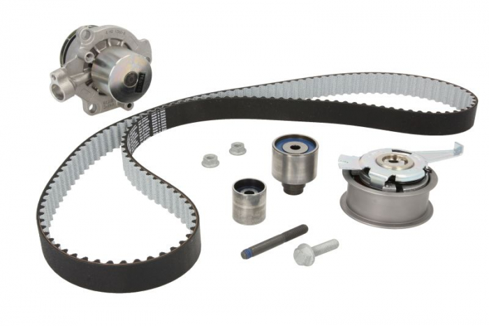 Set distributie potrivit MAN TGE; AUDI A1, A3, A4 ALLROAD B8, A4 ALLROAD B9, A4 B8, A4 B9, A5, A6 C7, A6 C8, Q2, Q3, Q5, TT 1.4-2.0DH dupa 1996 (curea + intinzator + Pompa apa) [2]