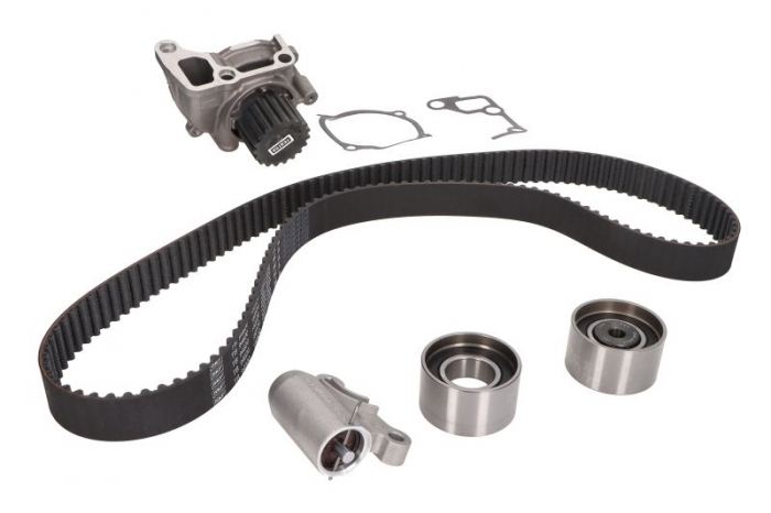 Set distributie (curea + intinzator + Pompa apa) potrivit MAZDA 3, 5, 6 2.0D 06.02-12.10