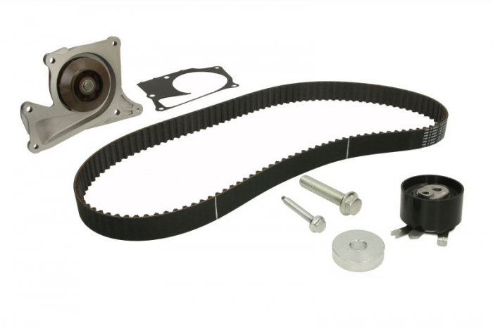 Set distributie (curea + intinzator + Pompa apa) potrivit MERCEDES A (V177), A (W176), A (W177), B SPORTS TOURER (W246, W242), B SPORTS TOURER (W247) 1.2-1.6 02.08-