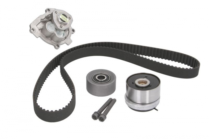 Set distributie (curea + intinzator + Pompa apa) potrivit MERCEDES E (C207); ALFA ROMEO 159; CHEVROLET AVEO, AVEO   KALOS, CRUZE, ORLANDO, TRAX; FIAT CROMA, STILO 1.4-2.0 03.00-