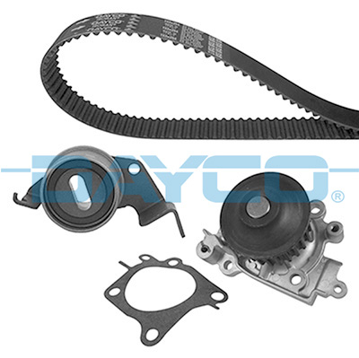 Set distributie potrivit MITSUBISHI CARISMA, PAJERO PININ I, SPACE STAR 1.8 1995-2007 (curea + intinzator + pompa apa) [2]