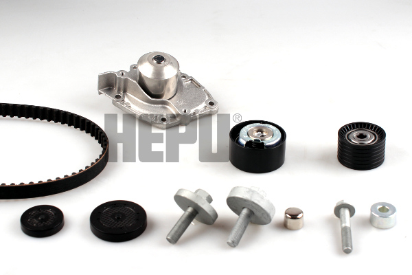Set distributie potrivit NISSAN PRIMASTAR, TERRANO; OPEL VIVARO A; RENAULT AVANTIME, CLIO III, DUSTER, ESPACE IV, GRAND SCENIC II 1.8/1.9D/2.0 dupa 2001 (curea + intinzator + pompa apa) [2]