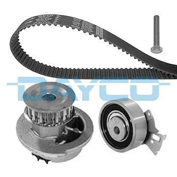 Set distributie potrivit OPEL ASTRA F, ASTRA F CLASSIC, ASTRA F/KOMBI, ASTRA G, ASTRA G/KOMBI, COMBO/MINIVAN, CORSA A, CORSA A TR 1.2-2.0 1986-2005 (curea + intinzator + pompa apa) [2]