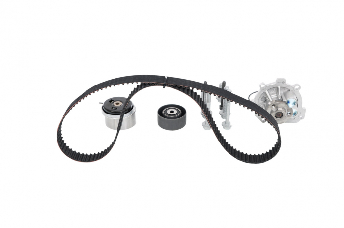 Set distributie potrivit OPEL ASTRA G, ASTRA G CLASSIC, ASTRA H, ASTRA H CLASSIC, ASTRA H GTC, ASTRA H/KOMBI, ASTRA J, ASTRA J GTC 1.6-1.8LPG dupa 2000 (curea + intinzator + Pompa apa) [3]