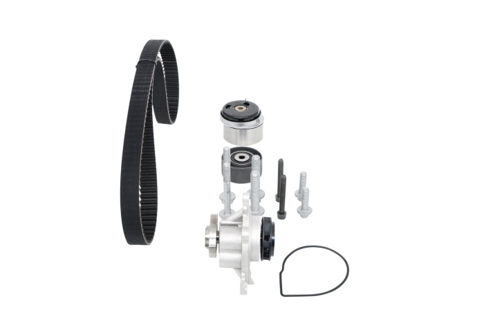 Set distributie potrivit OPEL ASTRA G, ASTRA G CLASSIC, ASTRA H, ASTRA H CLASSIC, ASTRA H GTC, ASTRA H/KOMBI, ASTRA J, ASTRA J GTC 1.6-1.8LPG dupa 2000 (curea + intinzator + pompa apa) [3]