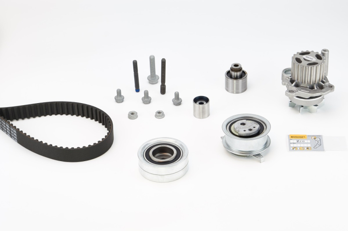 Set distributie potrivit SEAT ALHAMBRA, ALTEA, ALTEA XL, EXEO, EXEO ST, IBIZA IV, IBIZA IV SC, IBIZA IV ST, LEON, TOLEDO IV; VW AMAROK 1.2-2.5D dupa 2004 (curea + intinzator + pompa apa) [2]