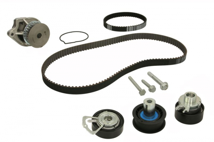 Set distributie potrivit SEAT ALTEA XL, AROSA, IBIZA IV, IBIZA IV SC, IBIZA IV ST, LEON, TOLEDO II; SKODA FABIA I 1.4/1.4LPG/1.6 1997-2015 (curea + intinzator + Pompa apa) [2]