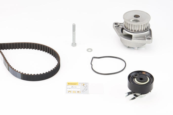 Set distributie potrivit SEAT AROSA, IBIZA II, INCA; VW CADDY II, CADDY II/MINIVAN, LUPO I, POLO, POLO III CLASSIC 1.0/1.4/1.7D 1993-2005 (curea + intinzator + pompa apa) [2]