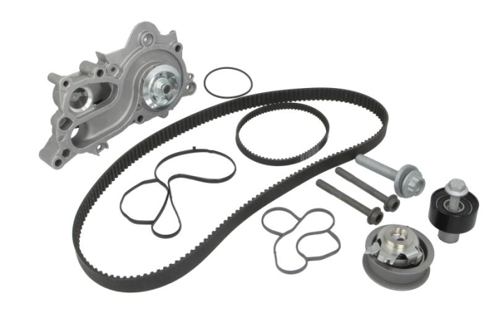 Set distributie potrivit SEAT IBIZA IV, IBIZA IV SC, IBIZA IV ST, IBIZA V, LEON, LEON SC, MII; SKODA CITIGO, E-CITIGO, FABIA III 1.0-Electric dupa 2011 (curea + intinzator + pompa apa) [3]