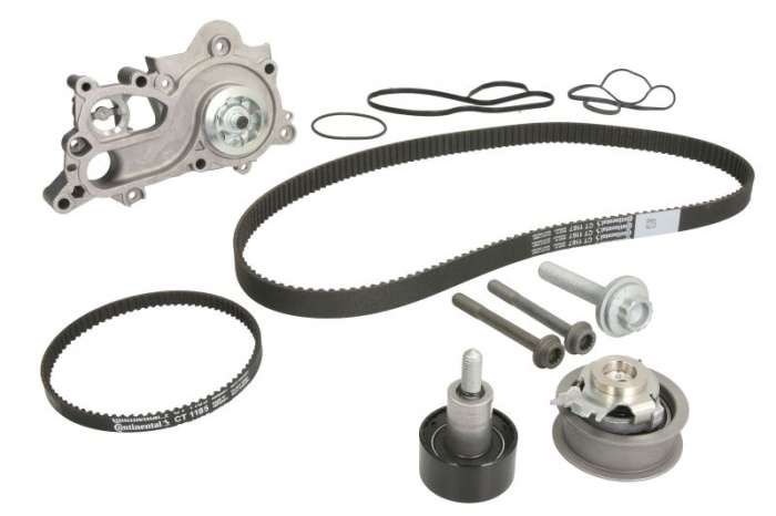 Set distributie (curea + intinzator + Pompa apa) potrivit SEAT IBIZA IV, IBIZA IV SC, IBIZA IV ST, IBIZA V, MII; SKODA CITIGO, FABIA III, OCTAVIA III, RAPID; VW ARTEON 1.0-1.6 08.11- [2]