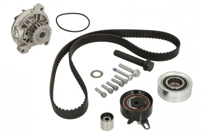 Set distributie (curea + intinzator + Pompa apa) potrivit SKODA SCALA; VW CRAFTER 30-35, CRAFTER 30-50 1.6D 2.5D 04.06-