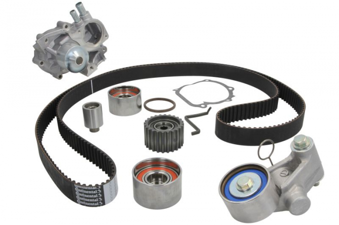 Set distributie (curea + intinzator + Pompa apa) potrivit SUBARU FORESTER, IMPREZA 2.0 2.5 12.00-