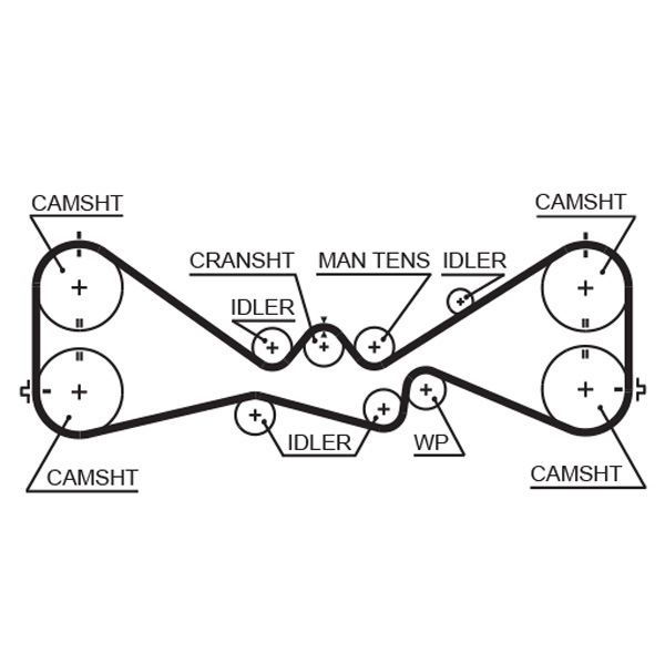 Set distributie (curea + intinzator + Pompa apa) potrivit SUBARU FORESTER, IMPREZA, LEGACY IV 1.5/1.5LPG/2.0 06.05- [2]