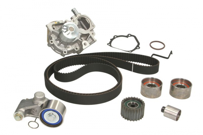 Set distributie (curea + intinzator + Pompa apa) potrivit SUBARU FORESTER, IMPREZA, LEGACY IV 1.5 1.5LPG 2.0 09.07-