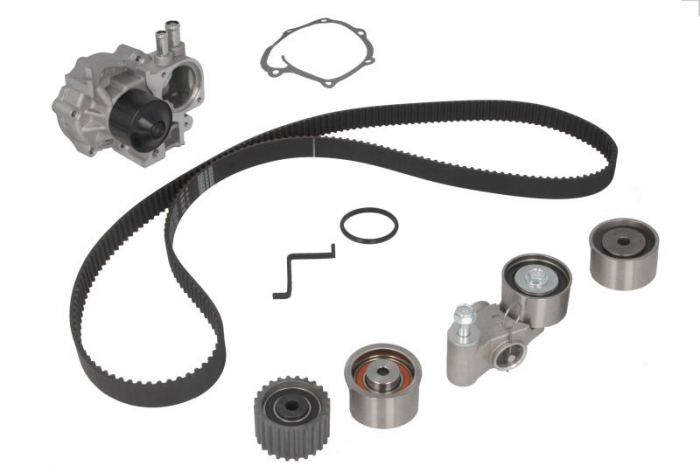 Set distributie (curea + intinzator + Pompa apa) potrivit SUBARU FORESTER, LEGACY IV, LEGACY V, OUTBACK 2.0 2.5 09.03-