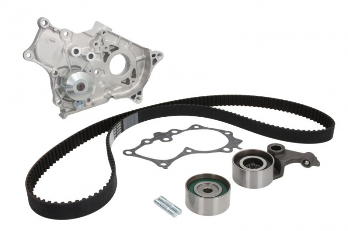 Set distributie (curea + intinzator + Pompa apa) potrivit TOYOTA AVENSIS, AVENSIS VERSO, COROLLA, COROLLA VERSO, PREVIA II, RAV 4 II 2.0D 10.99-11.08