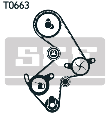 Set distributie (curea + intinzator + Pompa apa) potrivit TOYOTA AVENSIS, CALDINA, CAMRY, CARINA E VI, CARINA V, CELICA, CORONA, GAIA, HARRIER, NADIA, PICNIC 1.8/2.0/2.2 08.85-08.03 [2]